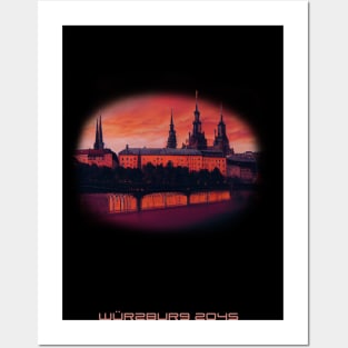 Futuristic Würzburg 2045 Artwork Posters and Art